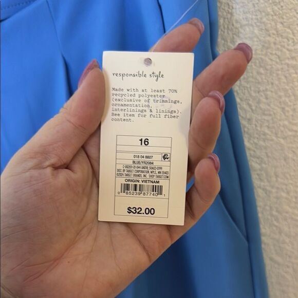NWT- A New Day - Blue tapered Ankle Pants- Size 16 - Picture 5 of 9